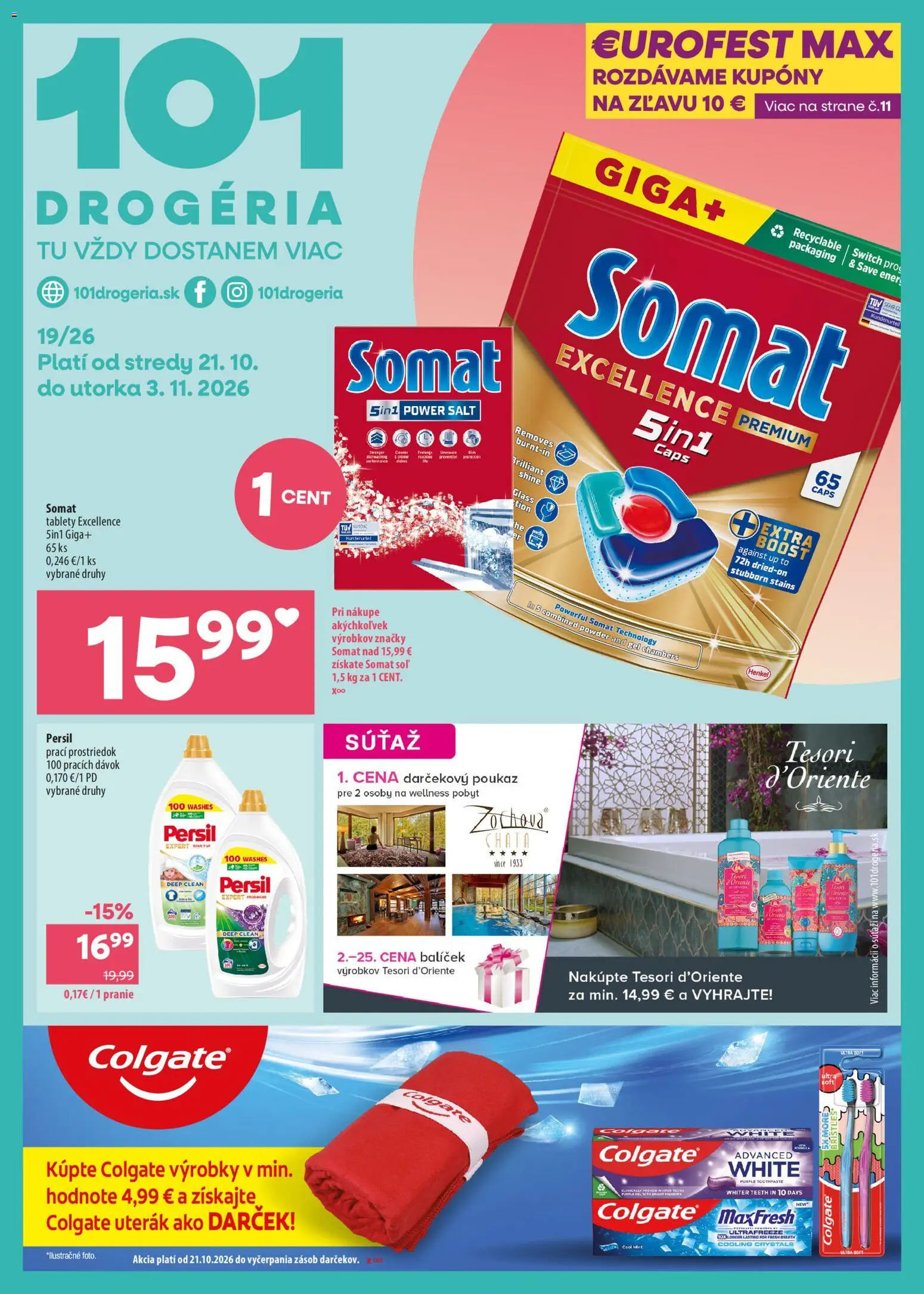 101 drogerie leták - strana 1- platný od 21.10.2026