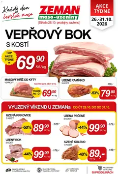 Náhled Prodejny Zeman leták platný od 26.10.2026