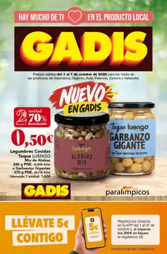 Vista previa del folleto Gadis - folleto válido desde 01/10/2026