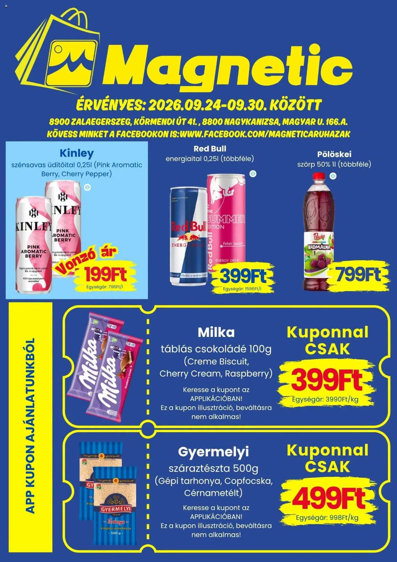 Magnetic akciós újság - 1oldal - érvényes 2026.09.24.-tól