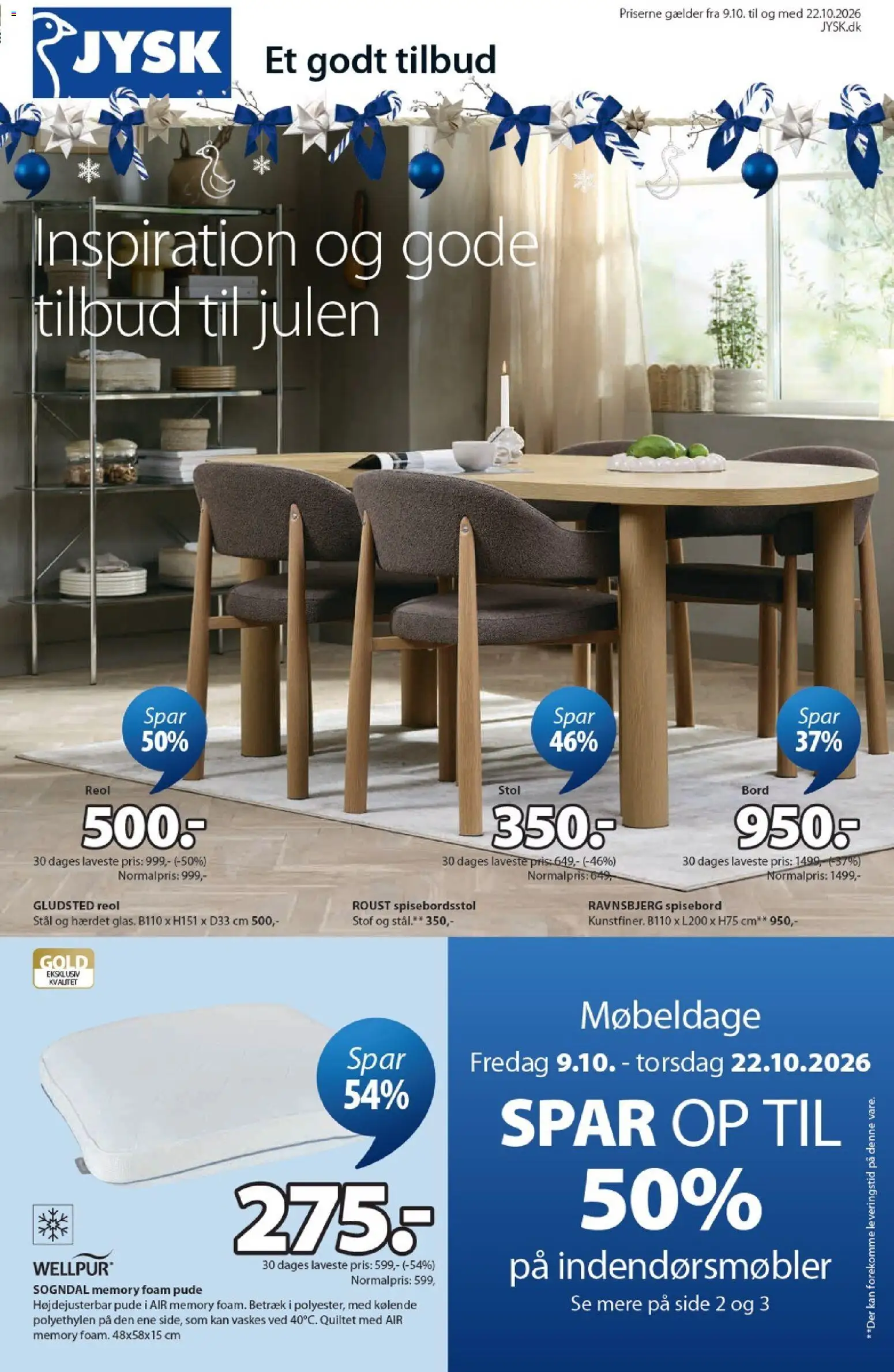 JYSK - Tilbudsavis - side 1- gyldig fra 09/10/2026