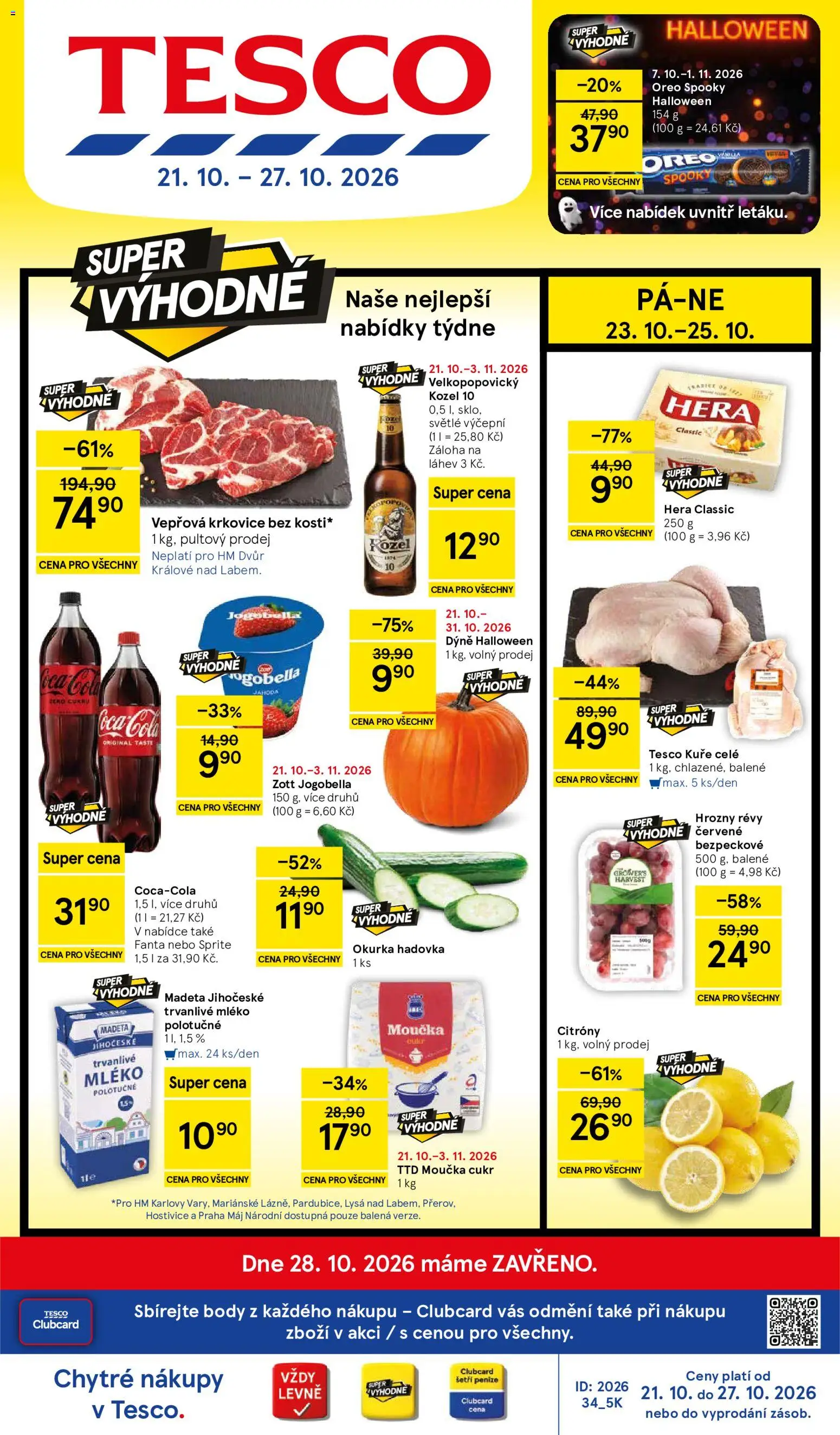 Tesco leták - Hypermarket - strana 1- platný od 21.10.2026