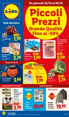 Anteprima Lidl volantino valida dal 22/10/2026