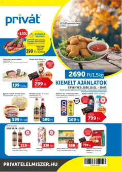 Előnézet PRIVÁT akciós újság érvényes 2026.10.01.-tól