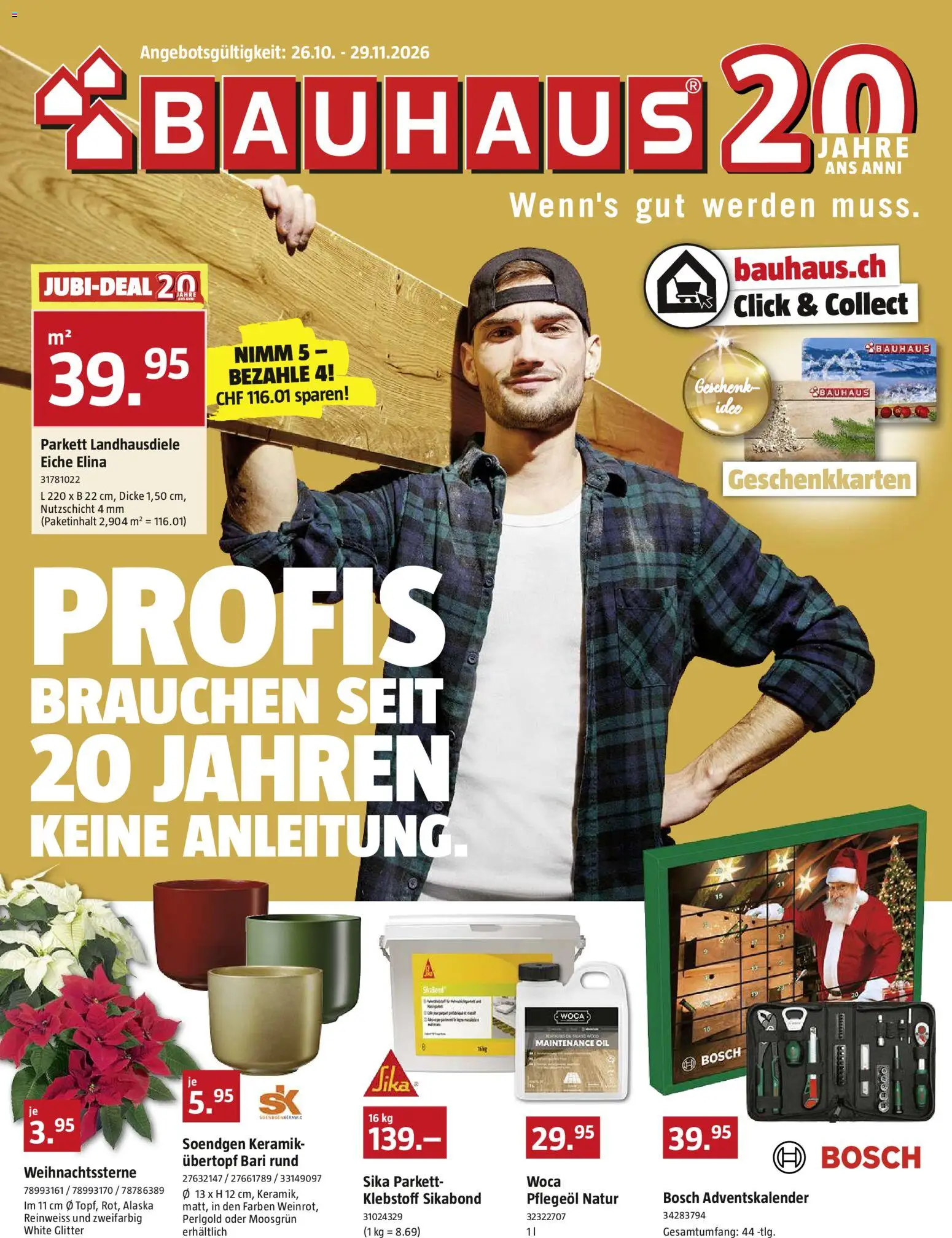 Bauhaus aktionen - Seite 1- gültig ab 26.10.2026