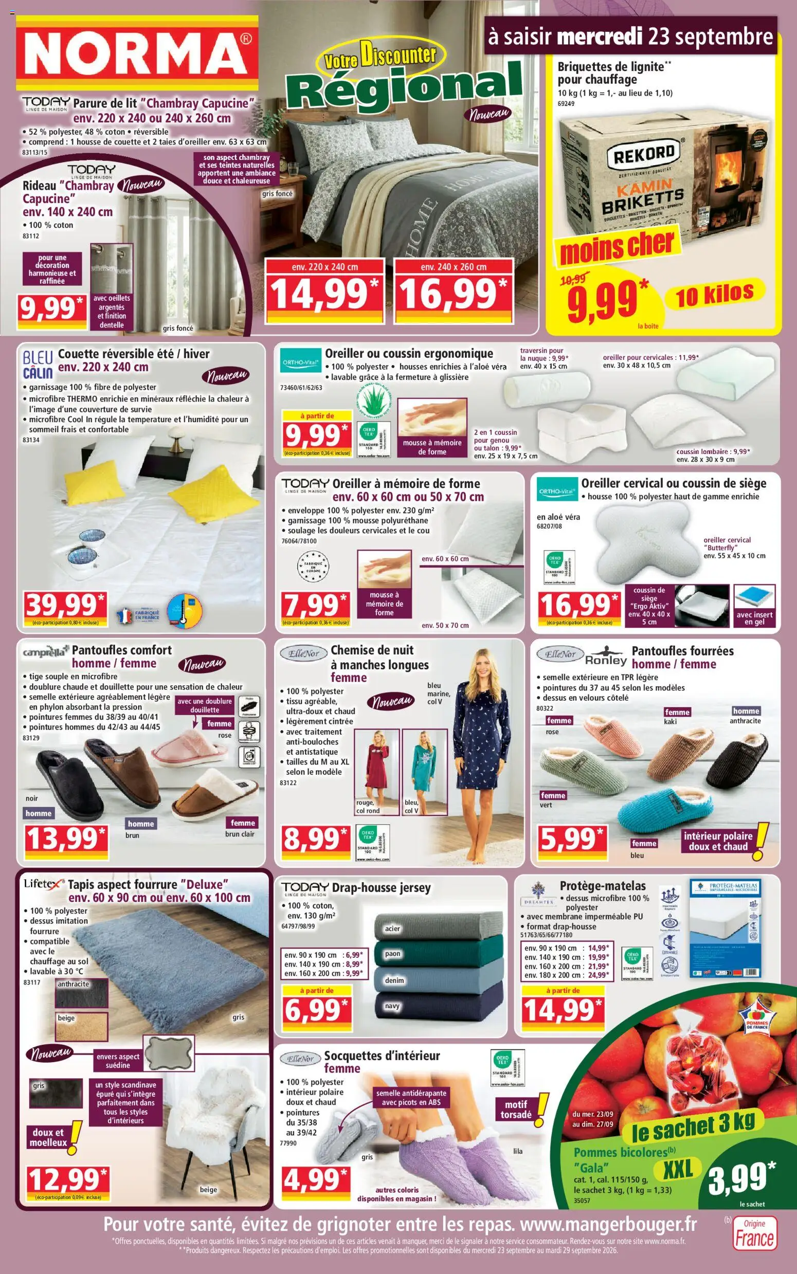 Norma catalogue - page 1 - valable à partir du 23/09/2026