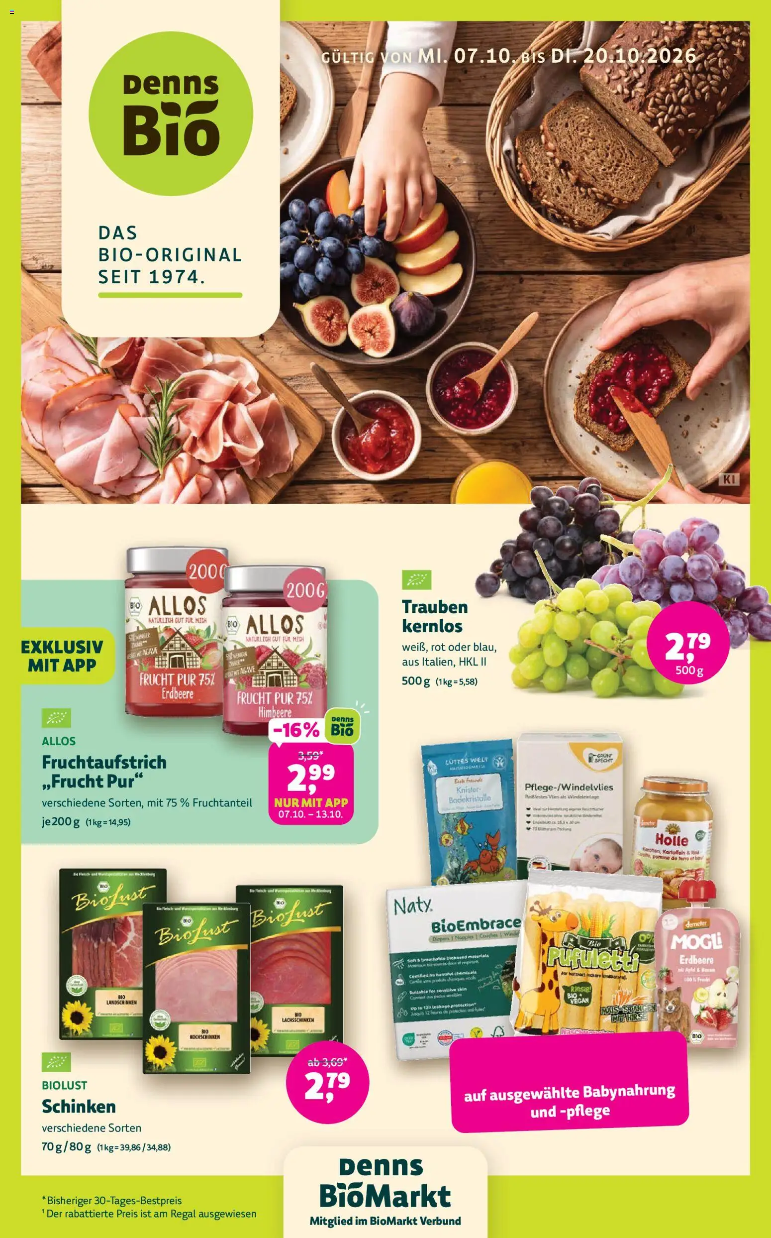 Denns BioMarkt Angebote - Seite 1 - gültig ab 07.10.2026