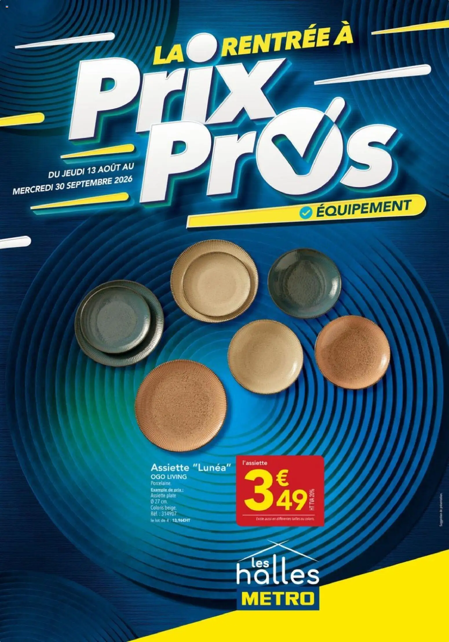 METRO catalogue - page 1 - valable à partir du 13/08/2026