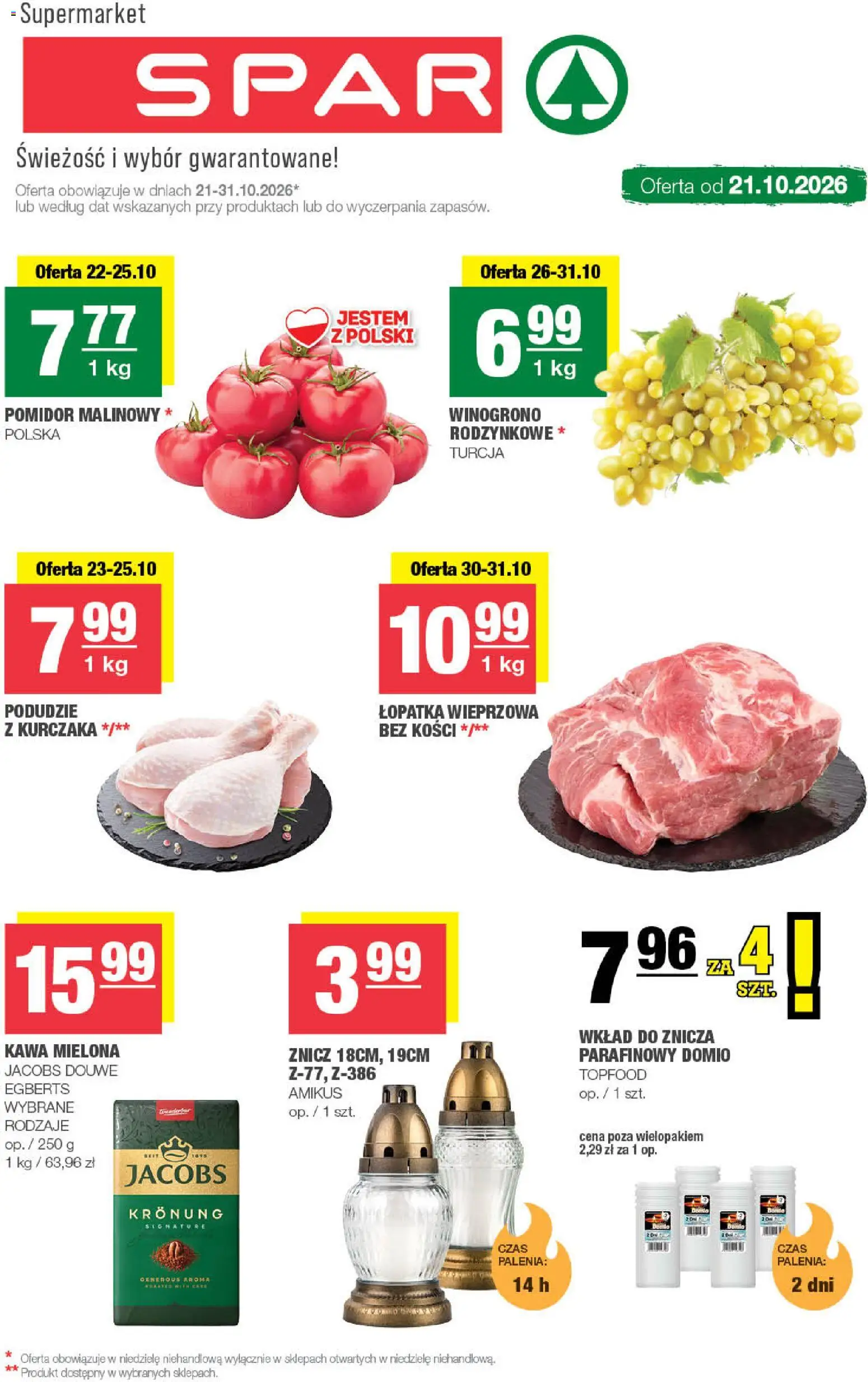 Spar gazetka - strona 1- ważny od 21.10.2026