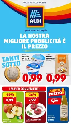 Anteprima Aldi volantino valida dal 26/10/2026