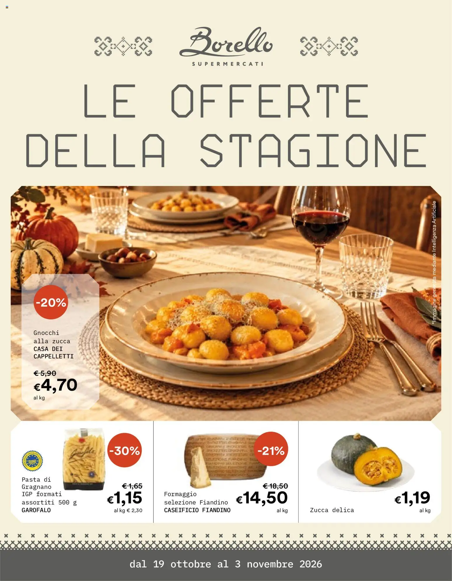 Borello Supermercati volantino - pagina 1 - valido dal 19/10/2026
