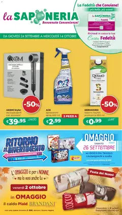Anteprima La Saponeria volantino valida dal 24/09/2026
