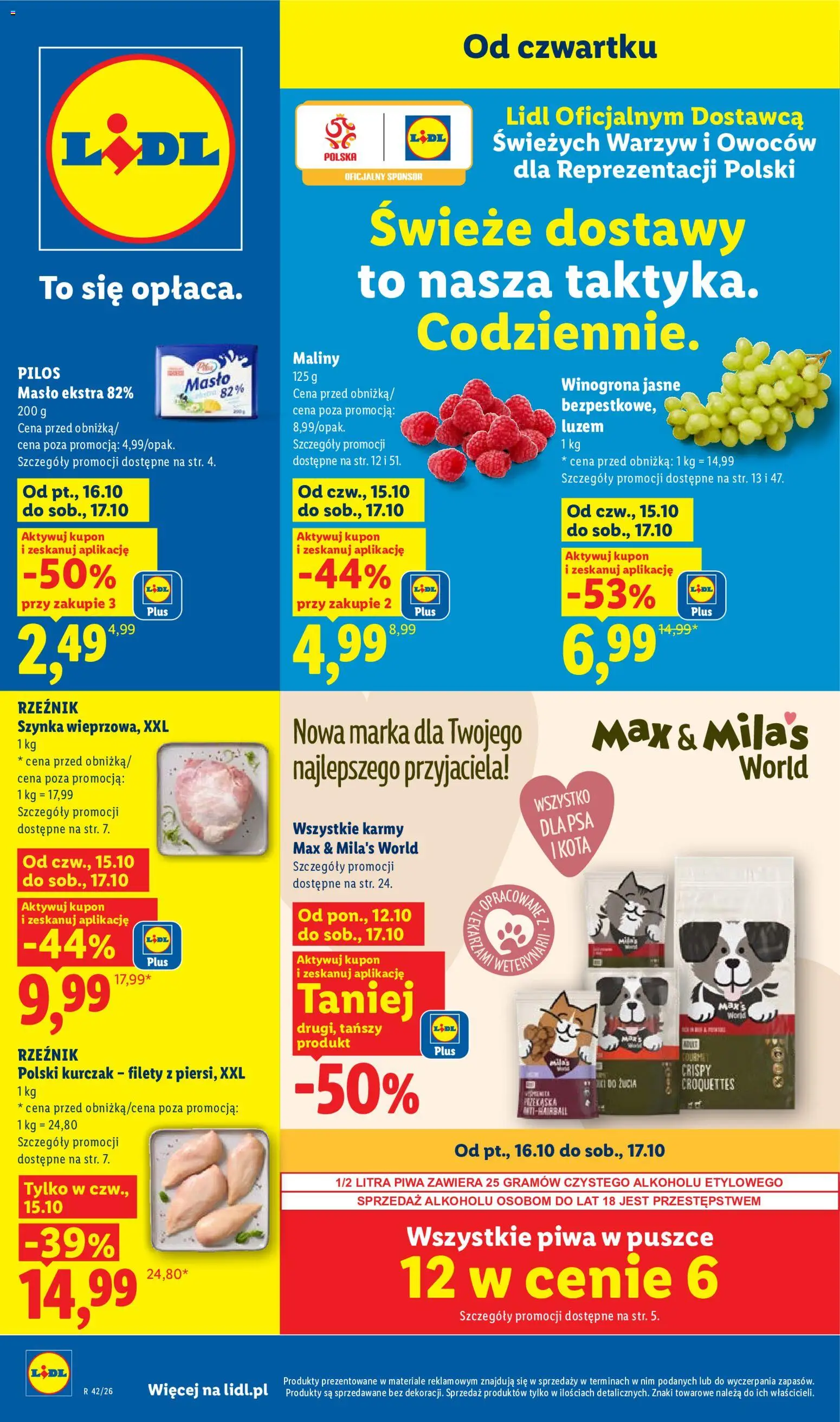 Lidl gazetka - strona 1- ważny od 15.10.2026