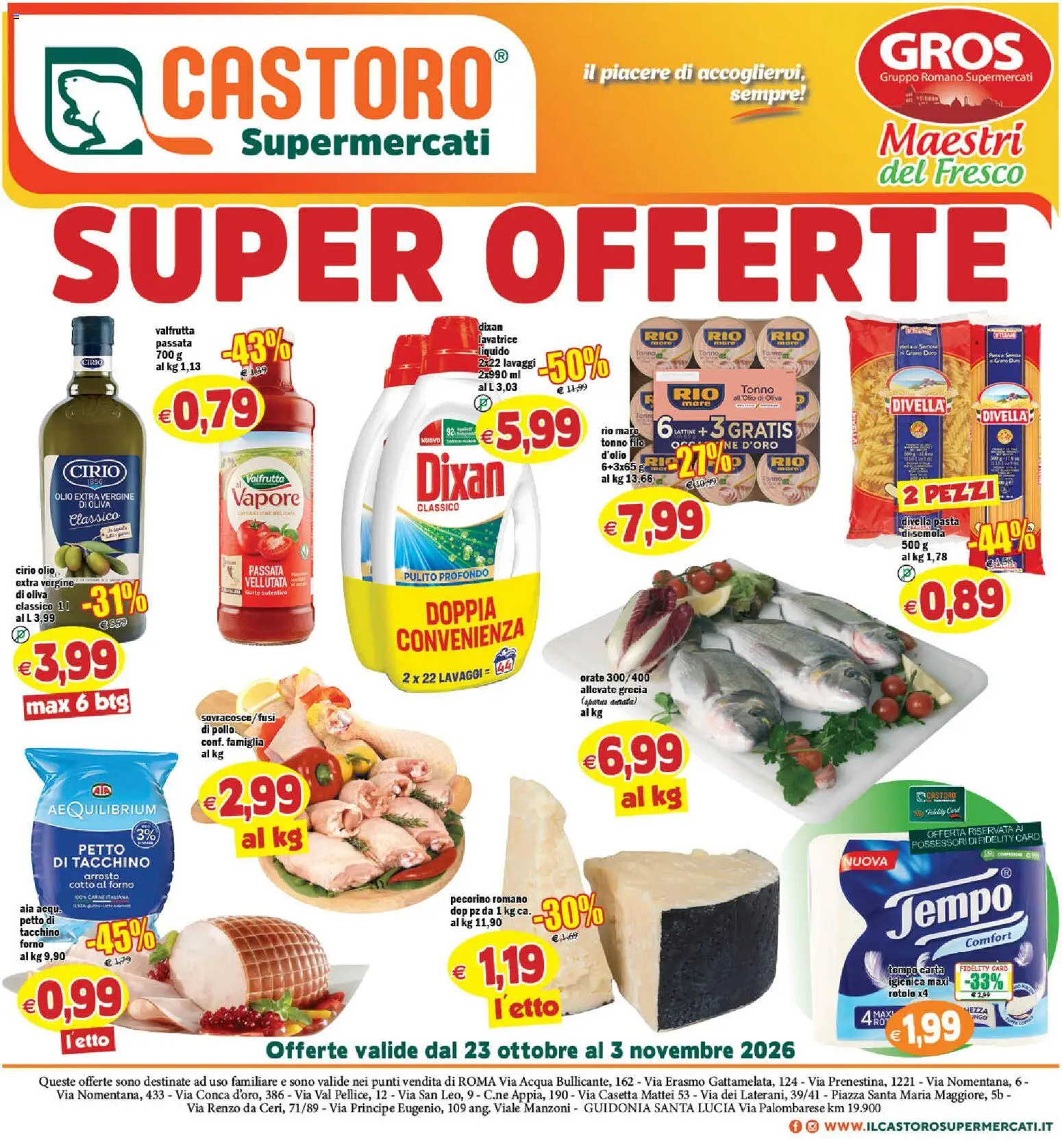 Il Castoro volantino - pagina 1 - valido dal 23/10/2026
