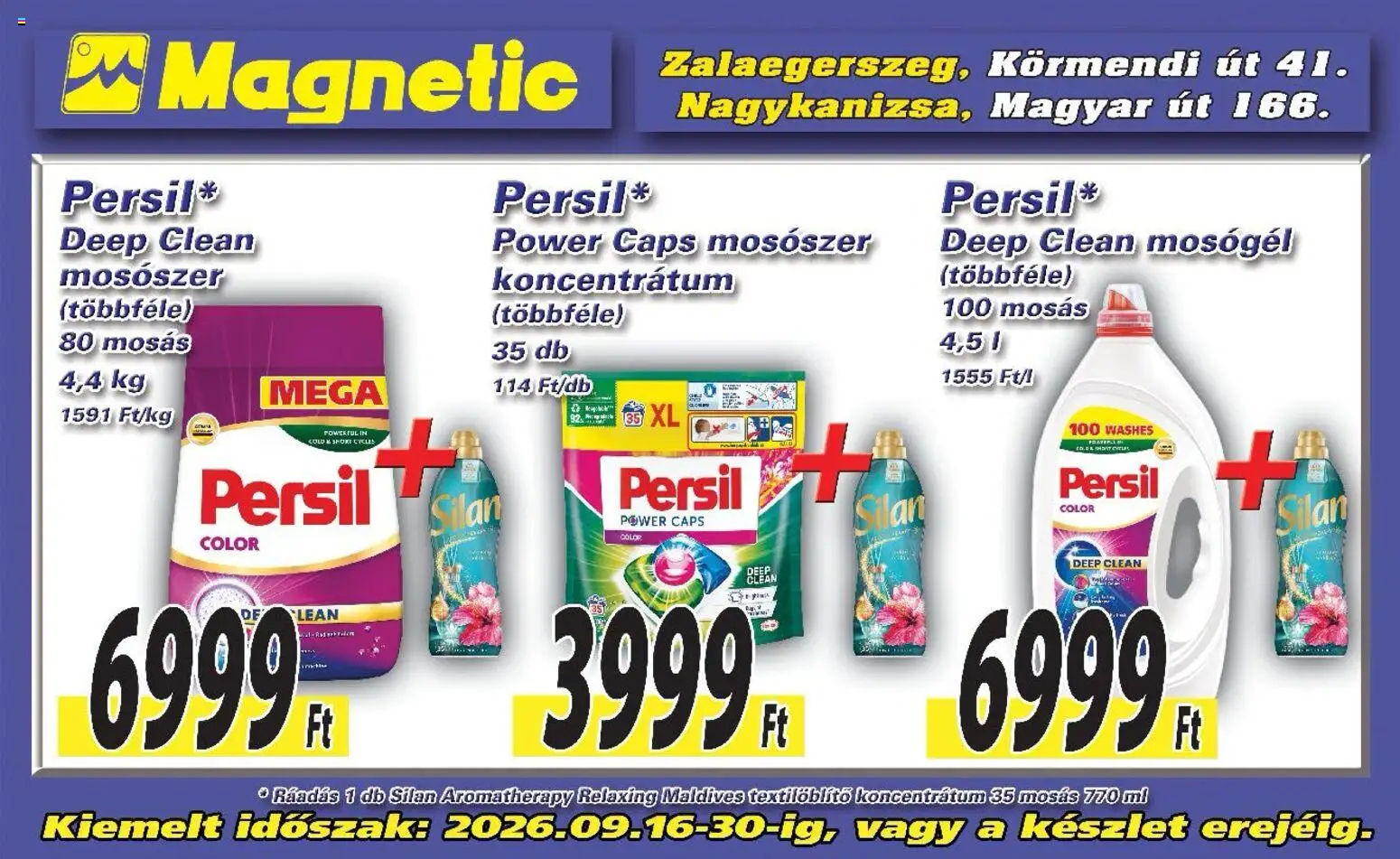 Magnetic Aktuális óriásplakátok - 1oldal - érvényes 2026.09.16.-tól