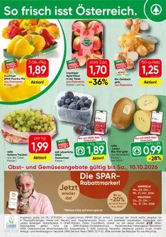Vorschau Spar Obst & Gemüse gültig ab 08.10.2026