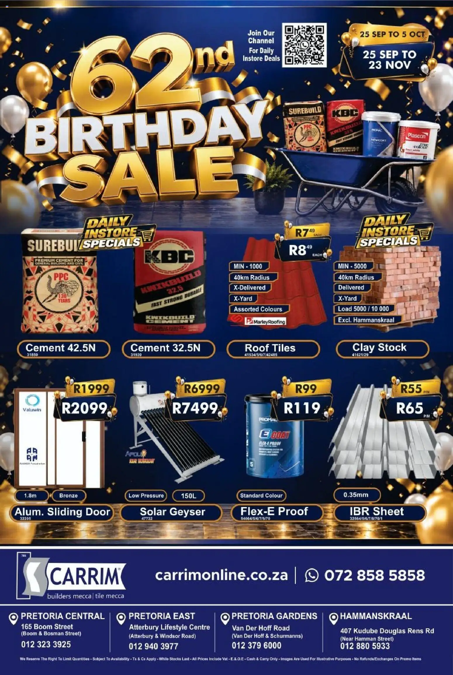 K. Carrim Specials - page 1- valid from 25/09/2026