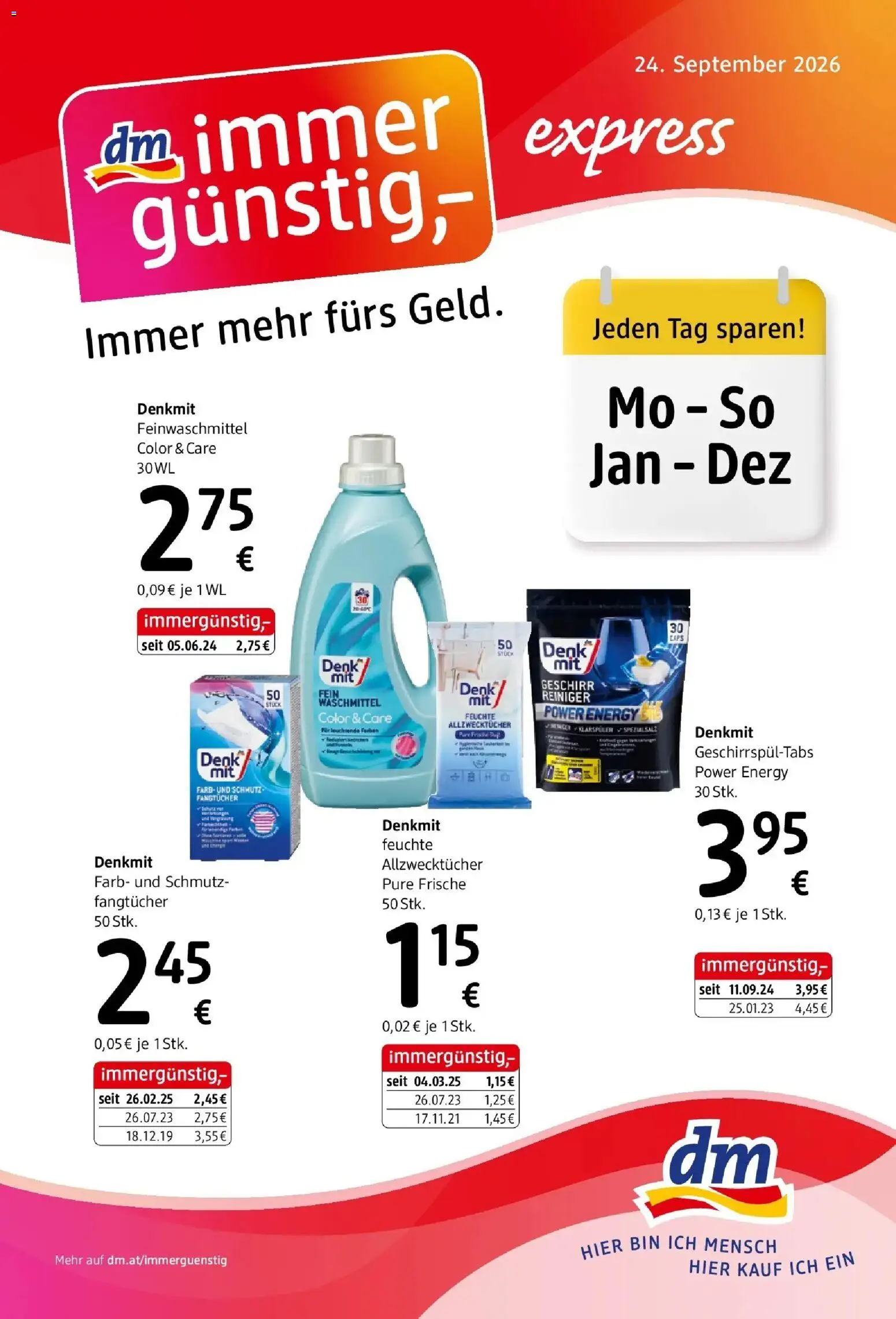 dm drogerie markt Flugblatt   / 2026 - Seite 1- gültig ab 24.09.2026