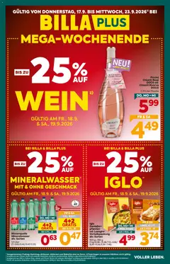 Vorschau Billa Plus Flugblatt gültig ab 17.09.2026
