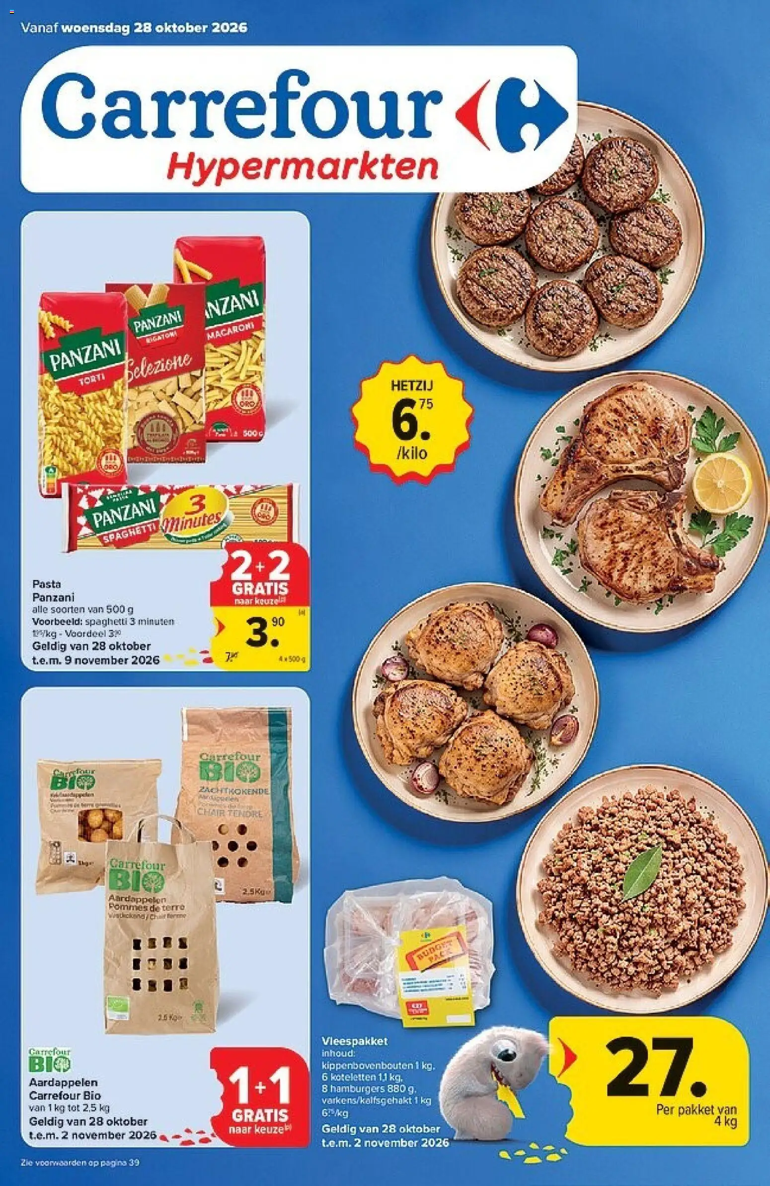 Carrefour folder - pagina 1- geldig vanaf 28/10/2026