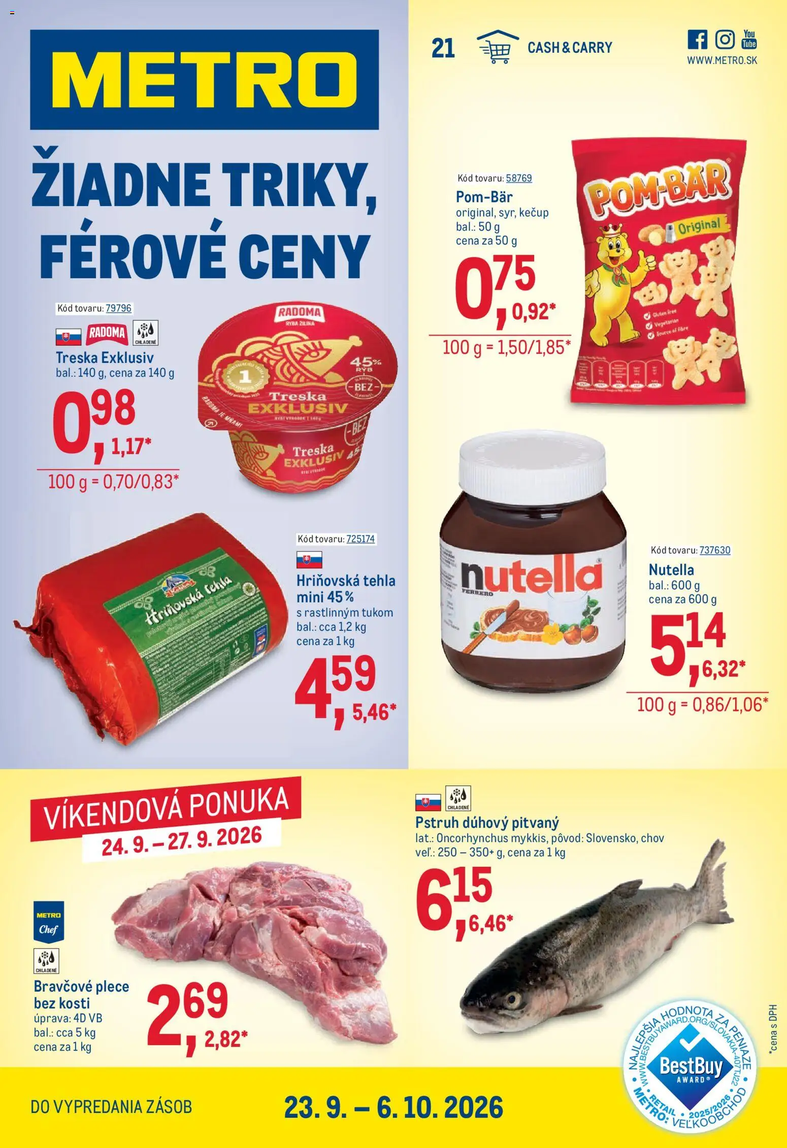 Metro leták - strana 1- platný od 23.09.2026