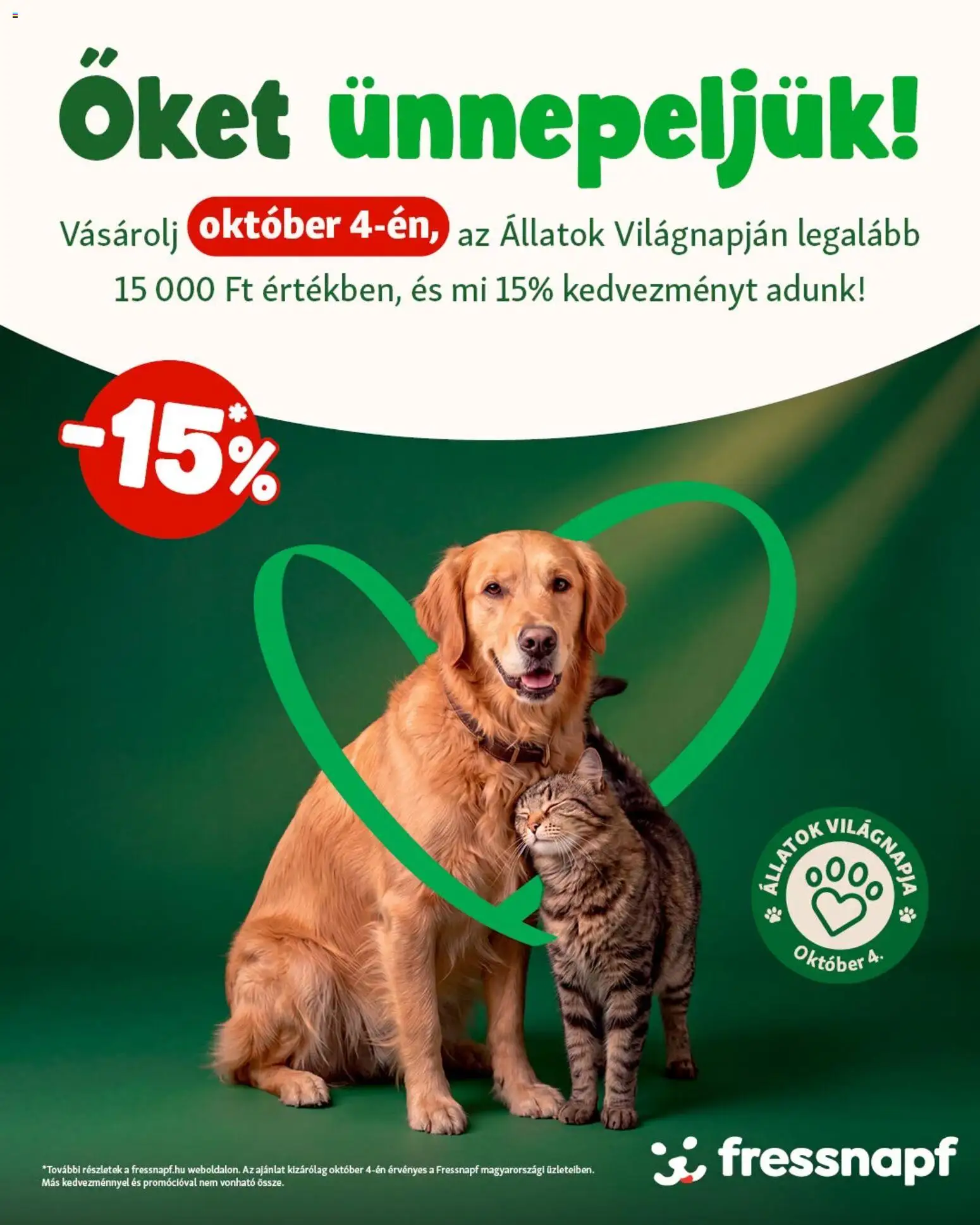 Fressnapf akciós újság - 1oldal - érvényes 2026.10.04.-tól