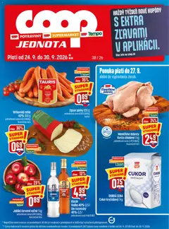 COOP Jednota leták platný od 24.09.2026