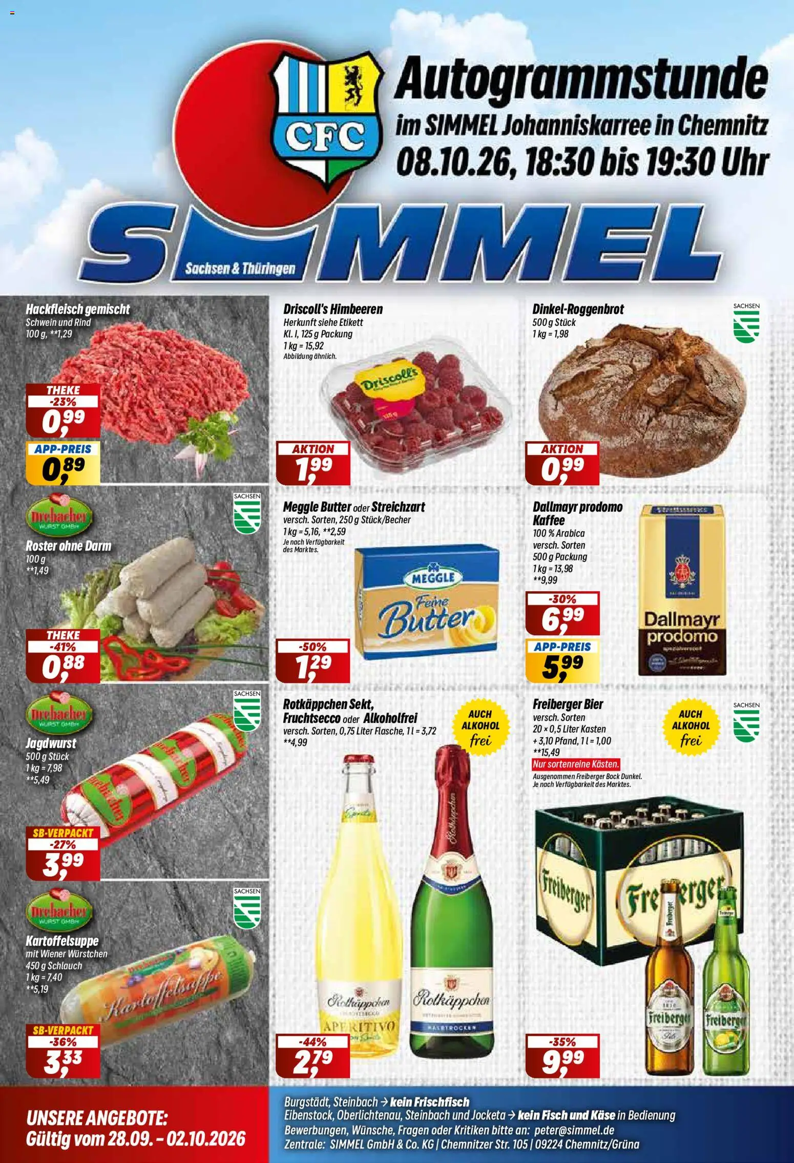 Simmel Prospekt - Seite 1 - gültig ab 28.09.2026