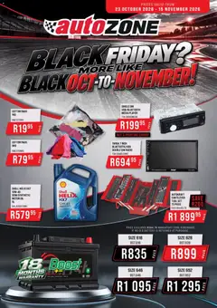 Preview AutoZone Black Friday valid from 23/10/2026