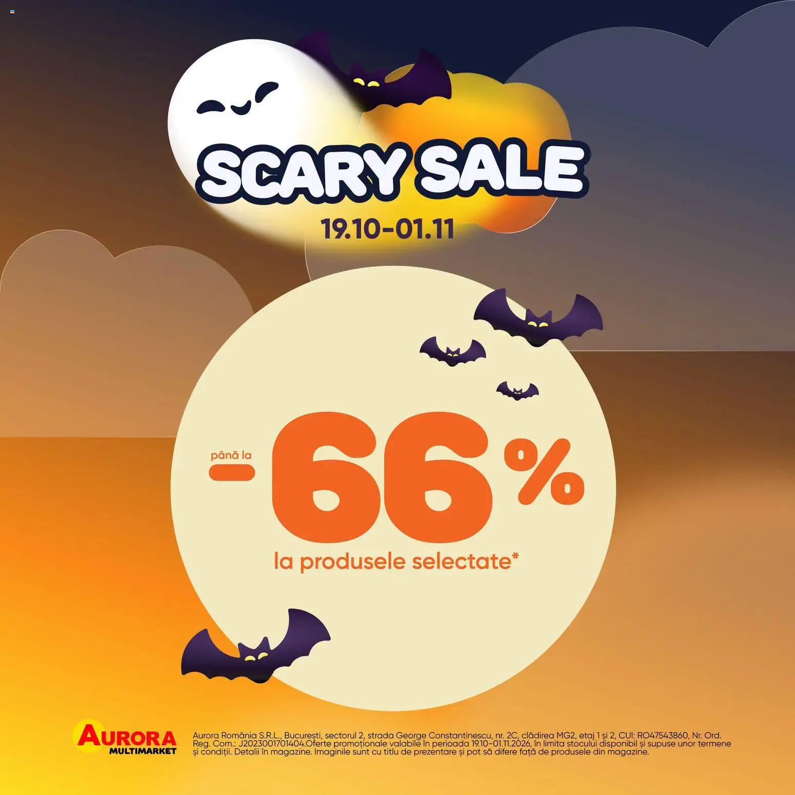 Aurora Multimarket Scary Sale - pagina 1- valabil de la 19.10.2026