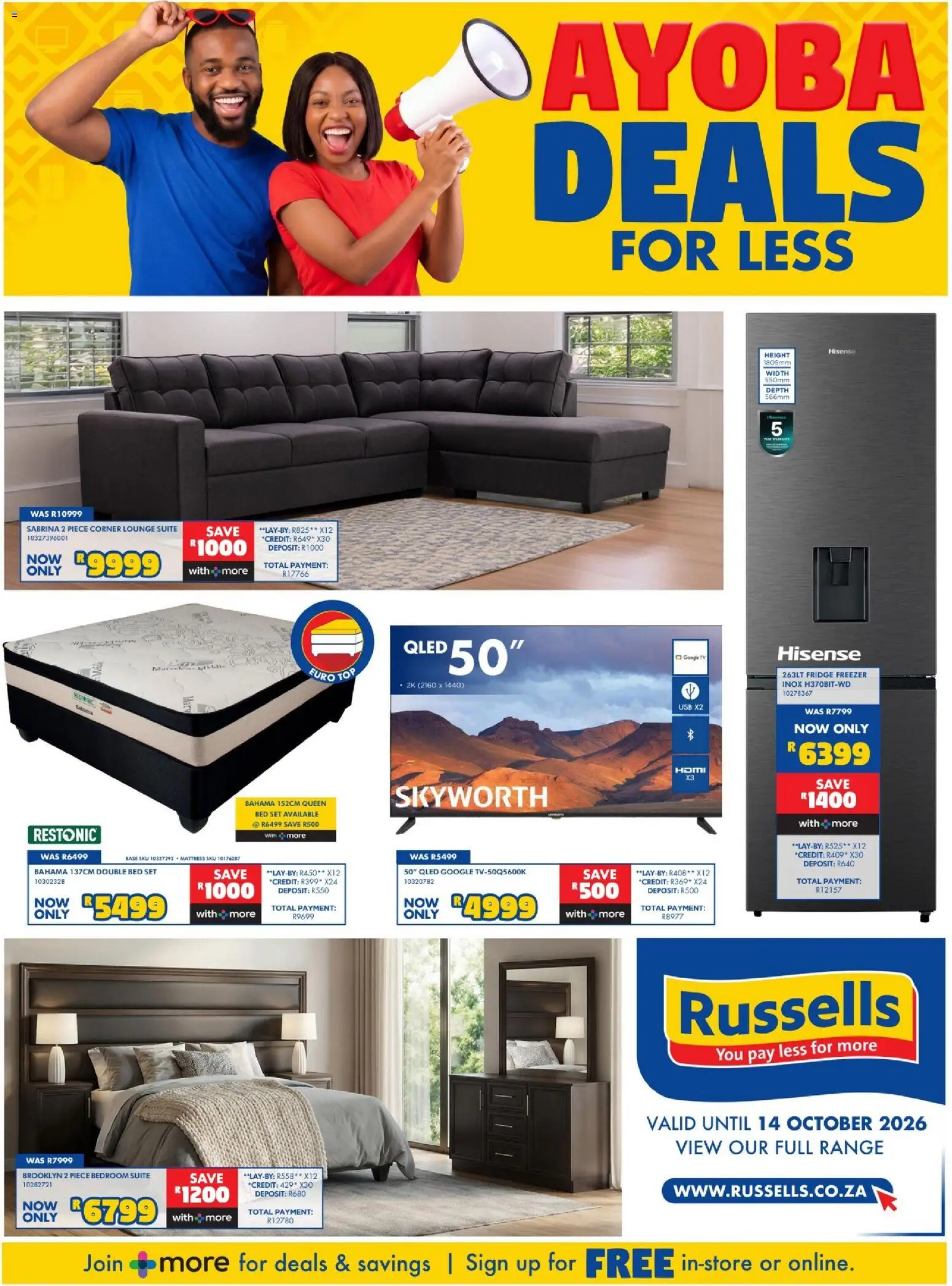 Russells Specials - page 1- valid from 17/09/2026