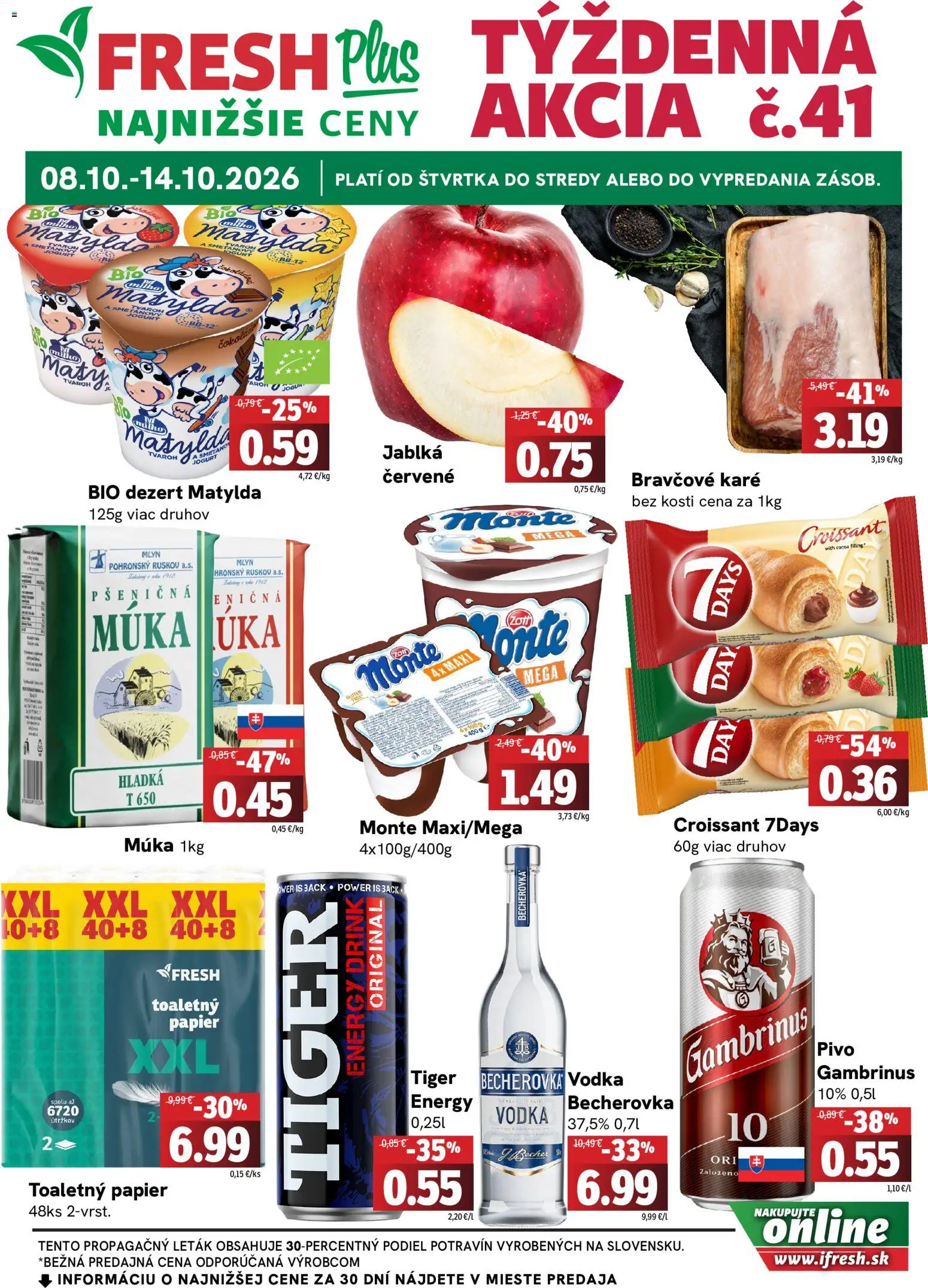 Fresh leták - strana 1- platný od 08.10.2026