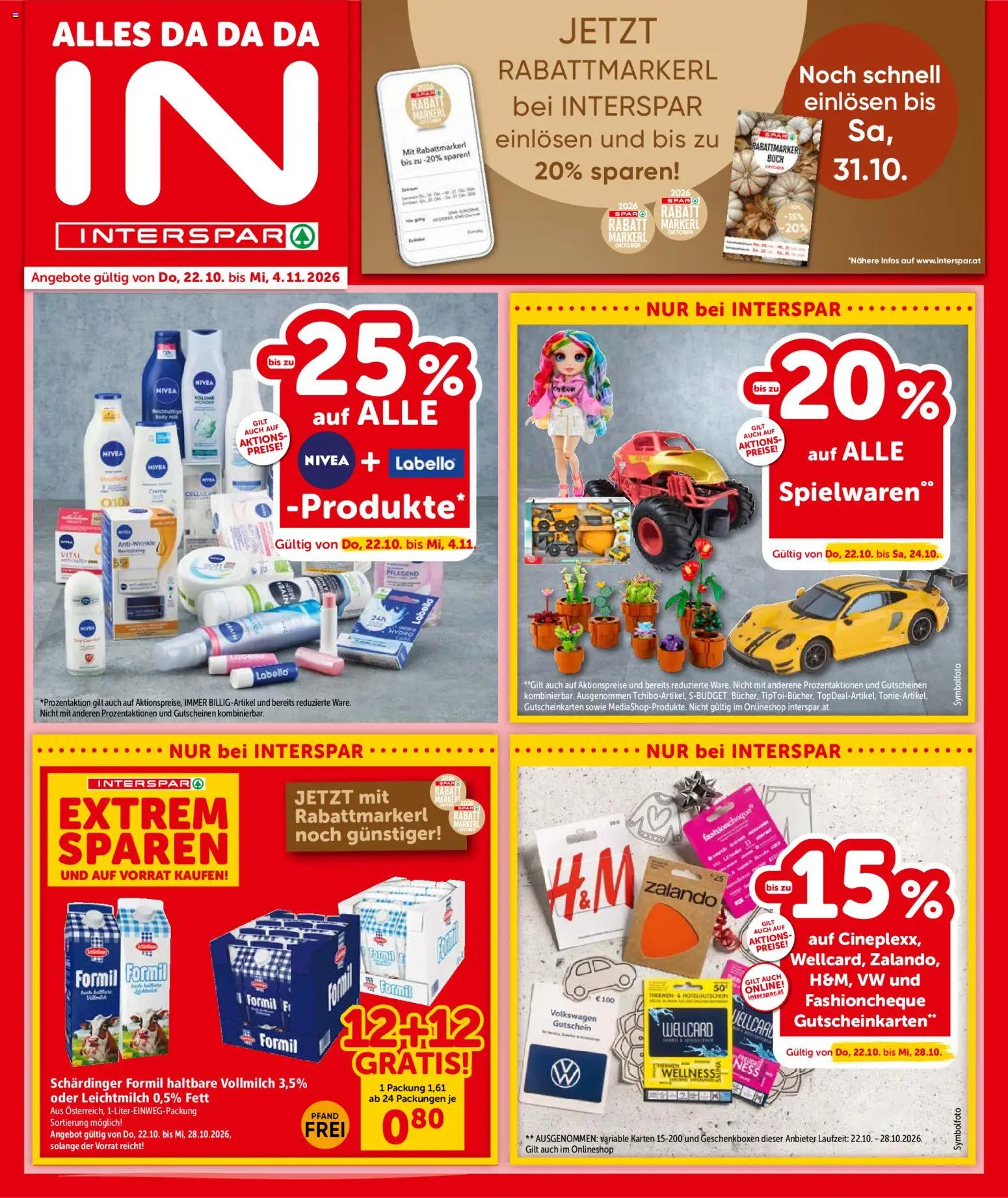 Interspar Flugblatt - Seite 1- gültig ab 22.10.2026