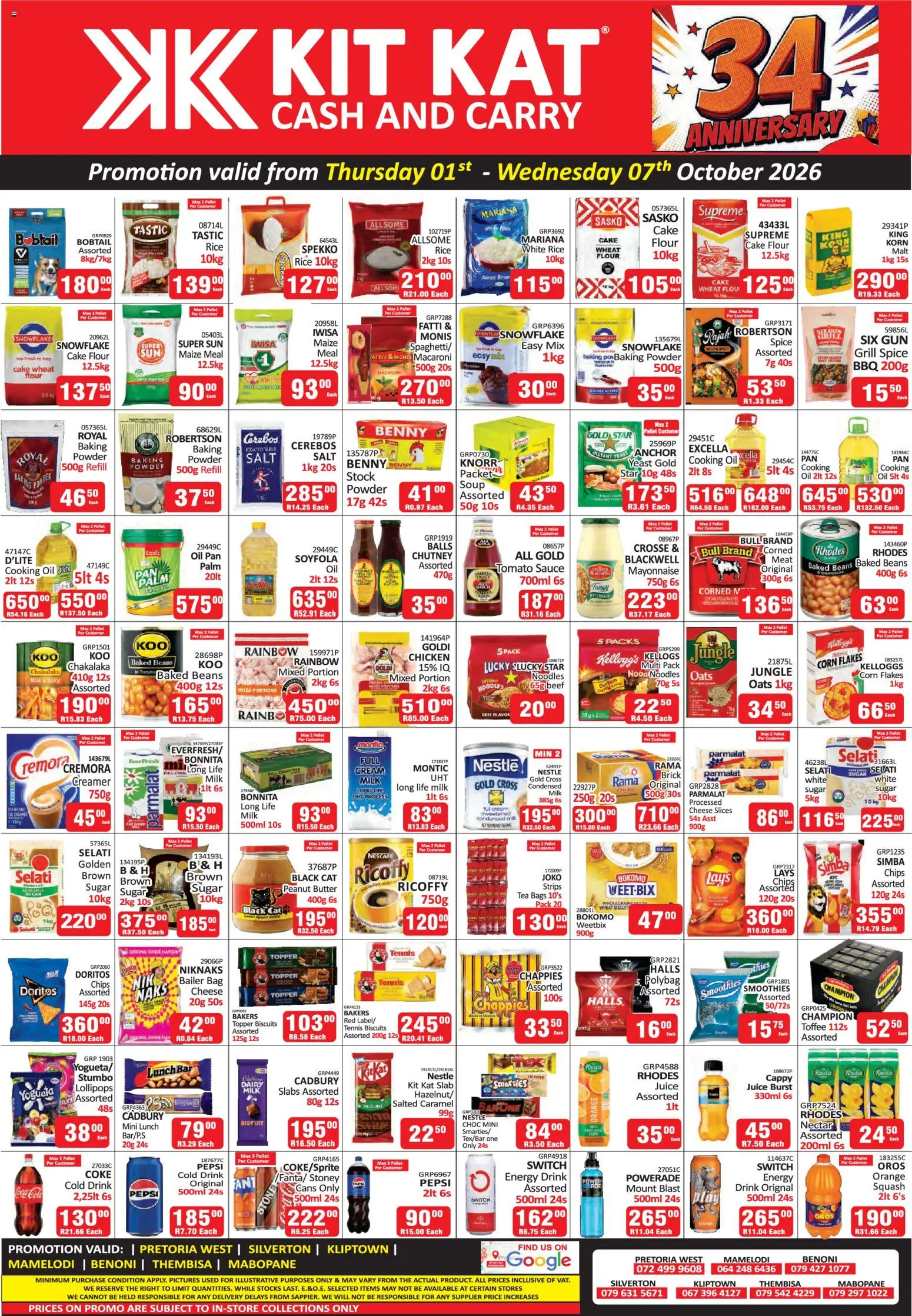 KIT KAT Cash & Carry Specials - page 1- valid from 01/10/2026