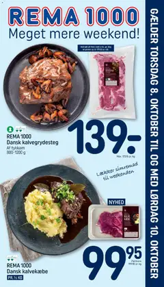 Forhåndsvisning Rema 1000 - Tilbudsavis - Meget mere weekend gyldig fra 08/10/2026