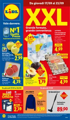 Anteprima Lidl volantino valida dal 17/09/2026