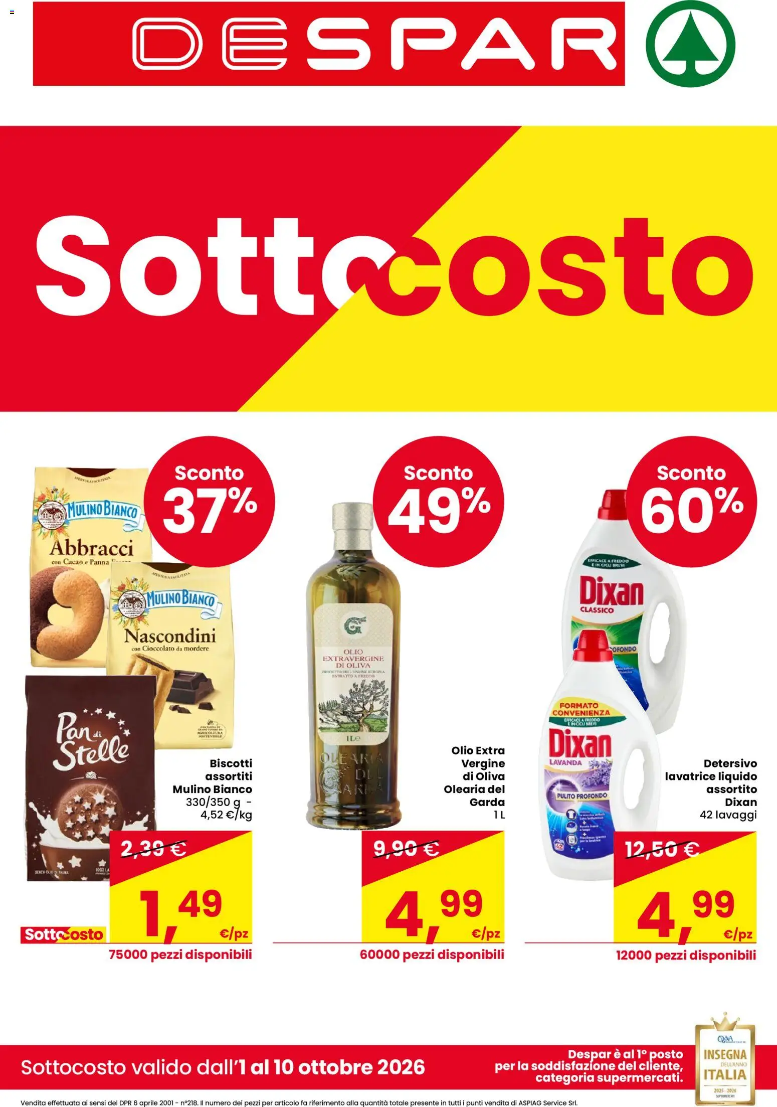 Despar volantino - pagina 1 - valido dal 01/10/2026