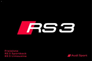 Vorschau RS 3 Sportback / RS 3 Limousine gültig ab 28.10.2025