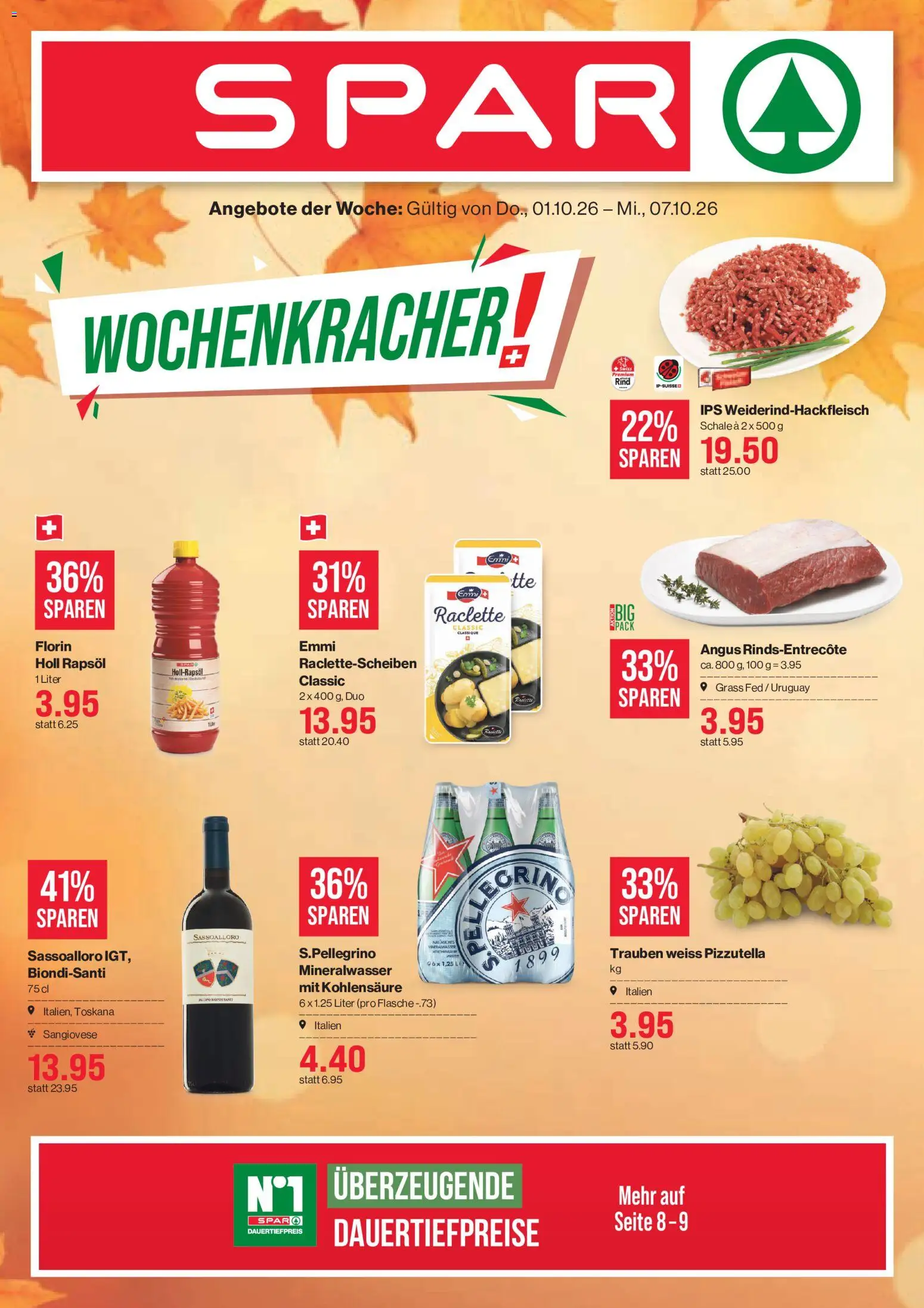 SPAR aktionen - Seite 1- gültig ab 01.10.2026