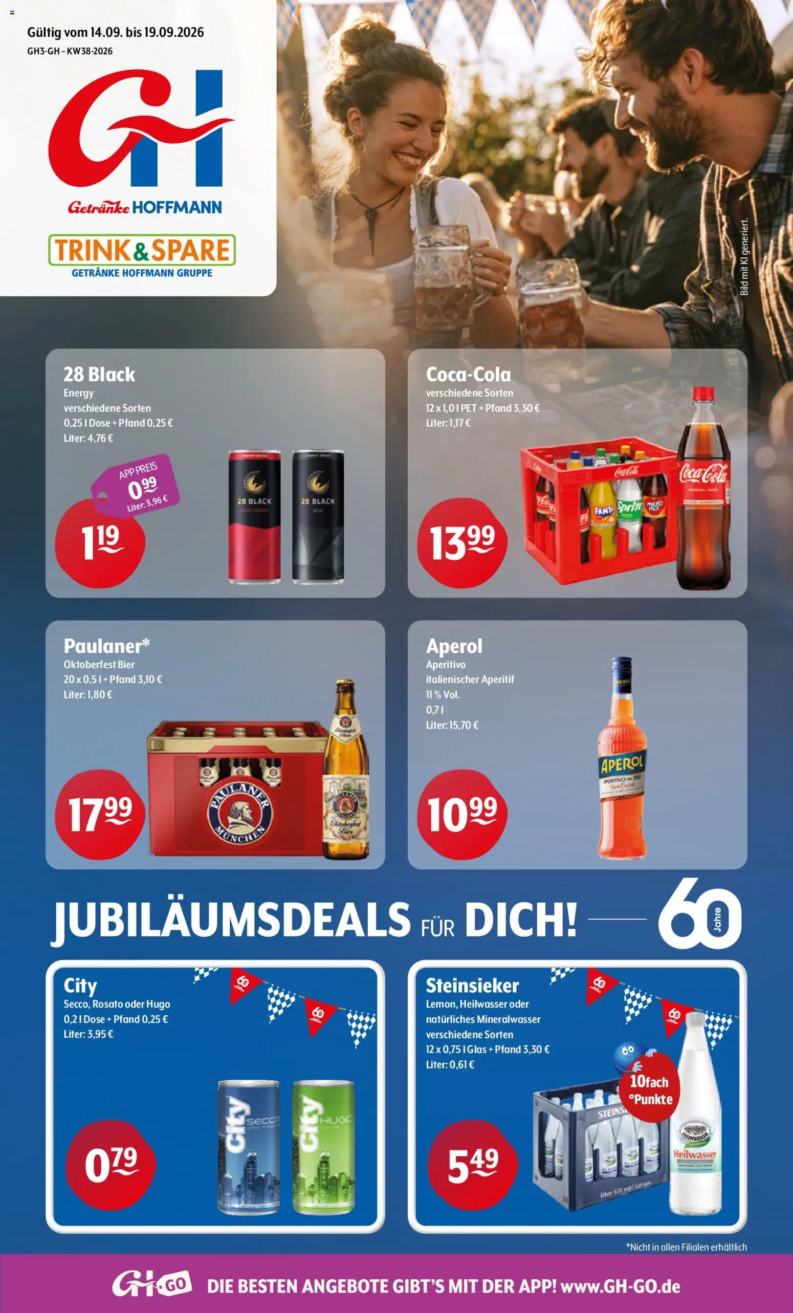 Trink und Spare Prospekt - Seite 1 - gültig ab 14.09.2026