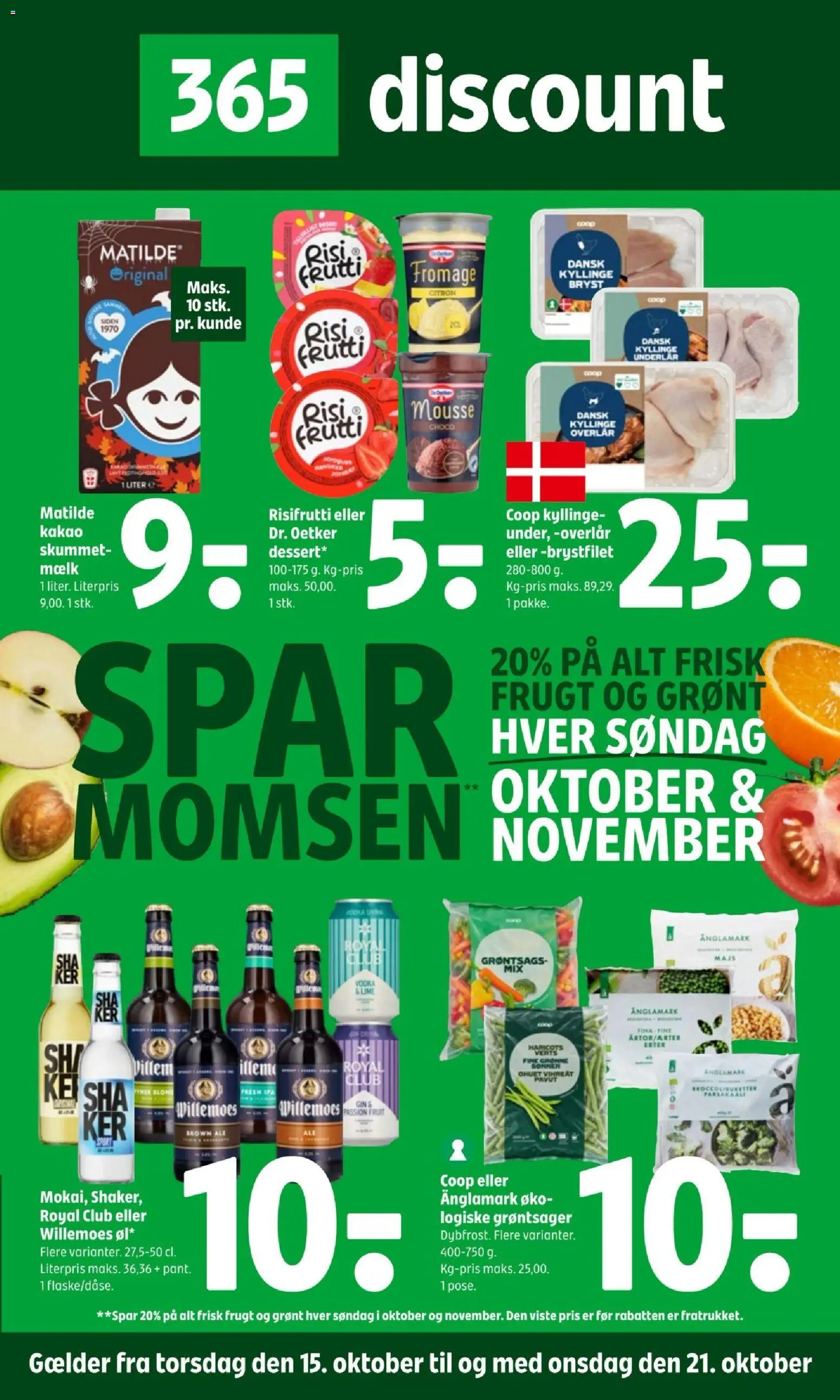 Coop 365 - Tilbudsavis uge 42 - side 1- gyldig fra 15/10/2026