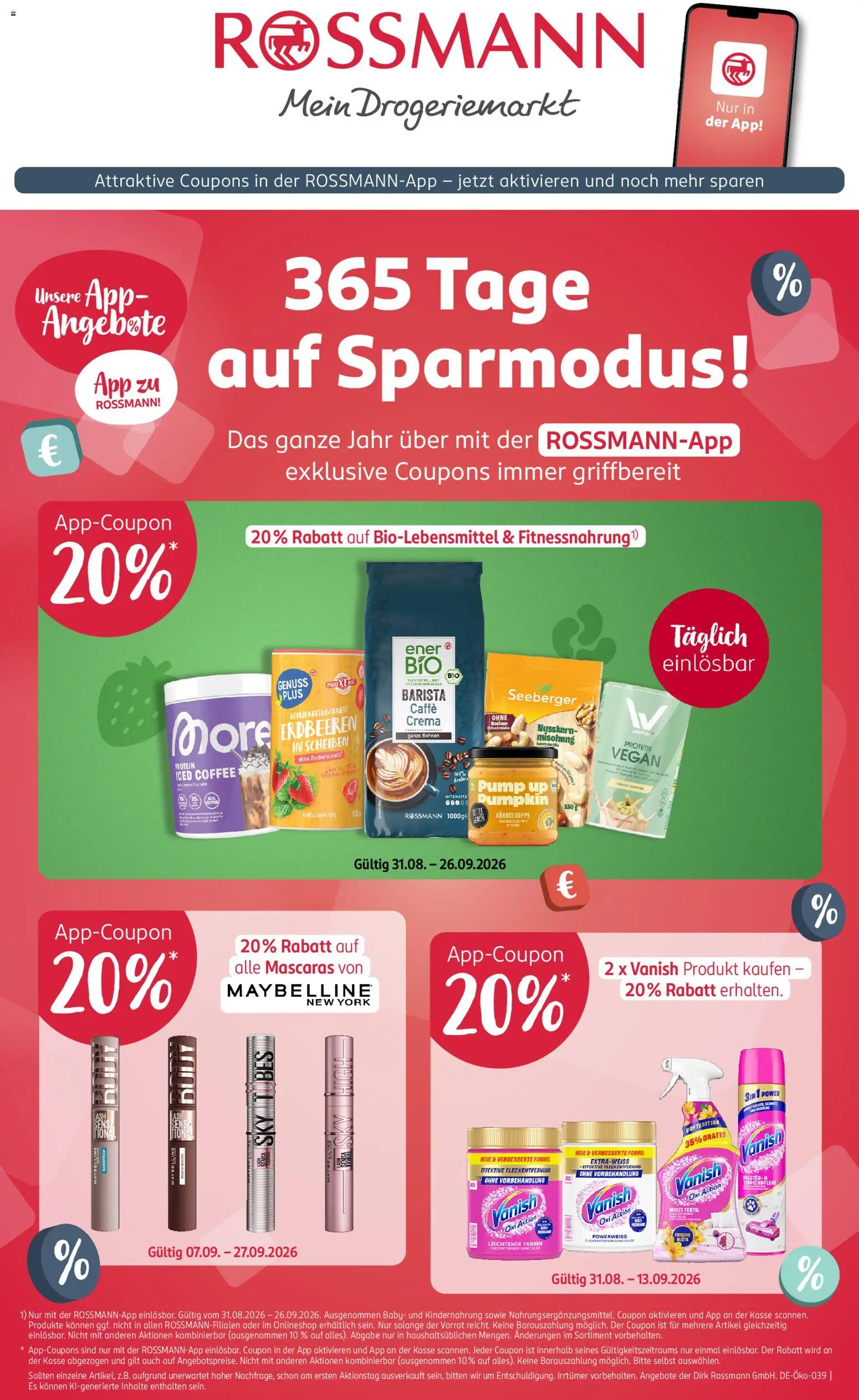 Rossmann App-Angebote - Seite 1 - gültig ab 31.08.2026