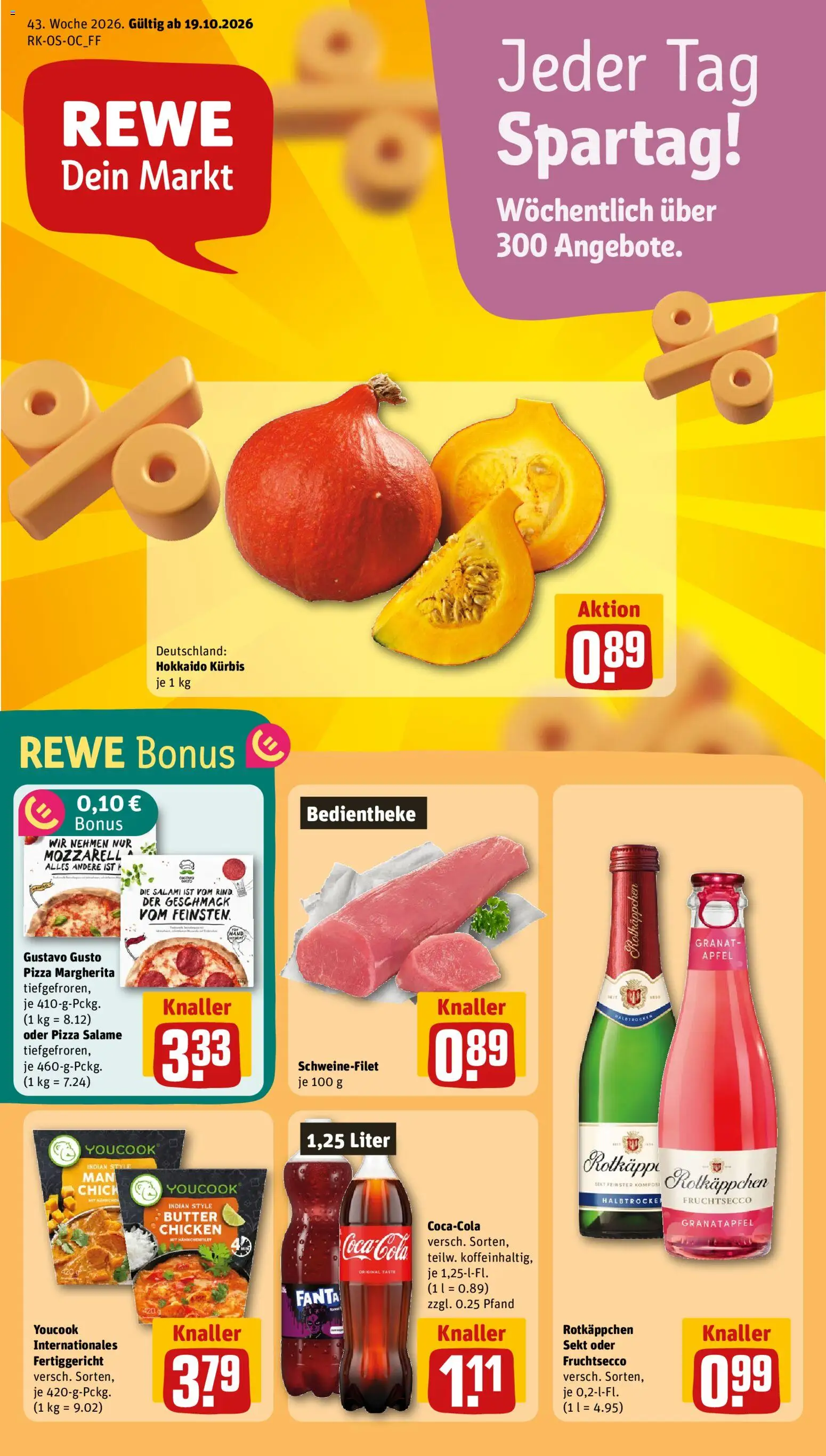Rewe Prospekt - Seite 1 - gültig ab 19.10.2026