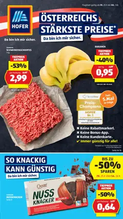 Vorschau Hofer Flugblatt gültig ab 25.09.2026