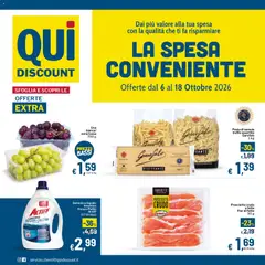 Anteprima Qui Discount volantino valida dal 06/10/2026