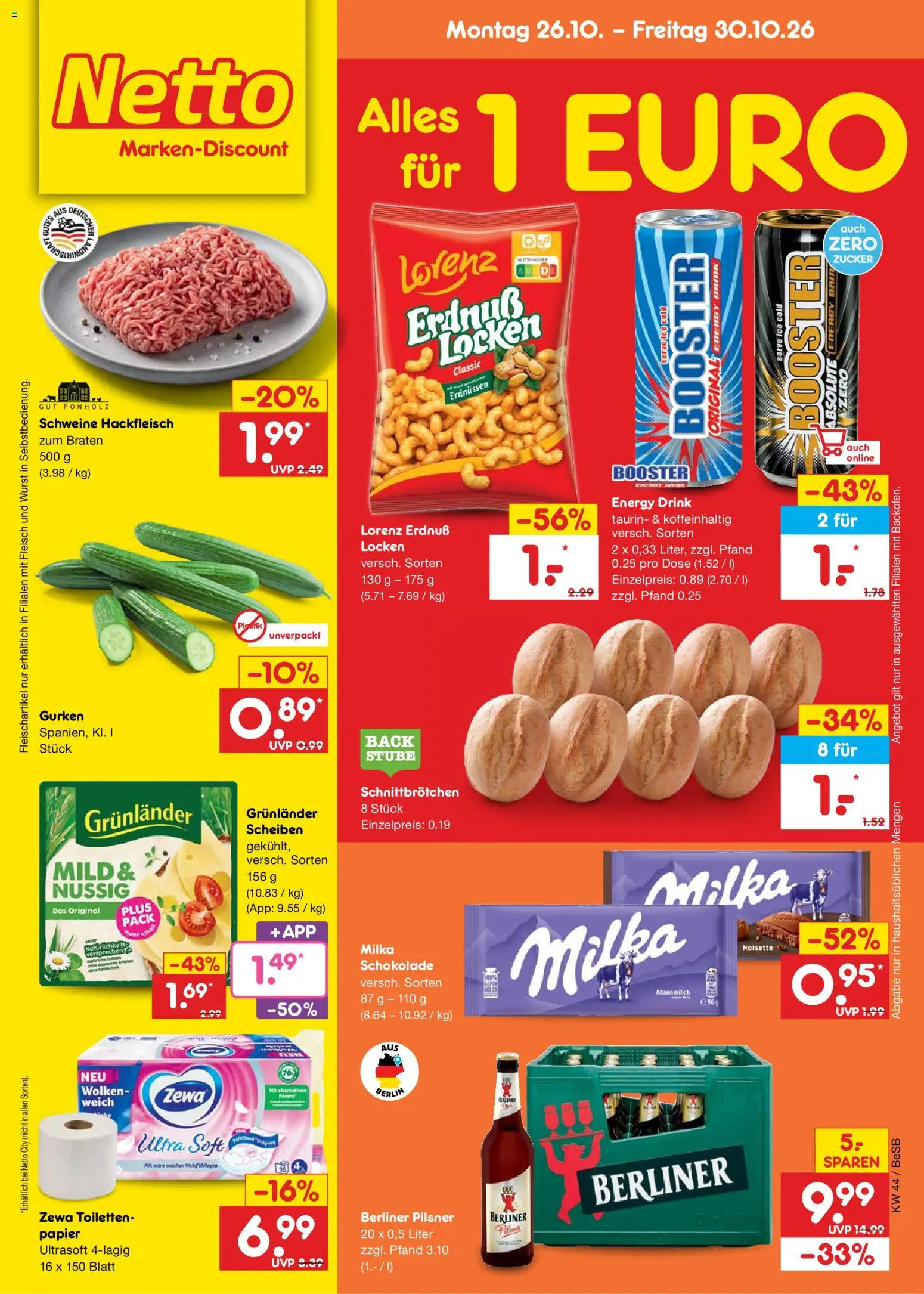 Netto Marken-Discount Prospekt - Seite 1 - gültig ab 26.10.2026