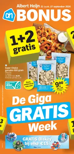 Albert Heijn Folder week / de la semaine 39 geldig vanaf 21/09/2026