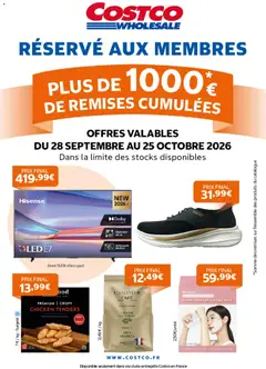 Aperçu Costco catalogue valable à partir du 28/09/2026