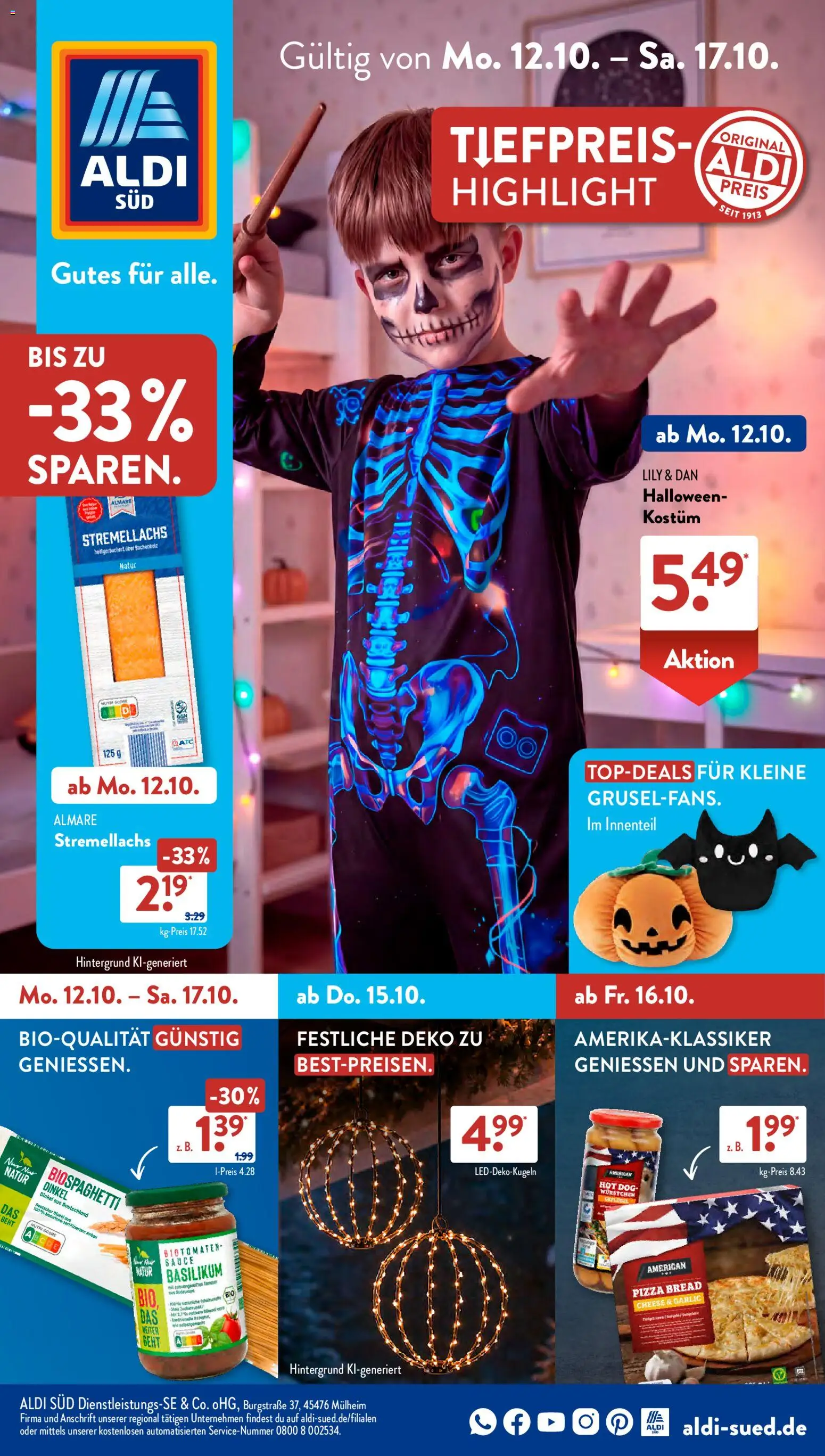 Aldi Süd Prospekt - Seite 1 - gültig ab 12.10.2026