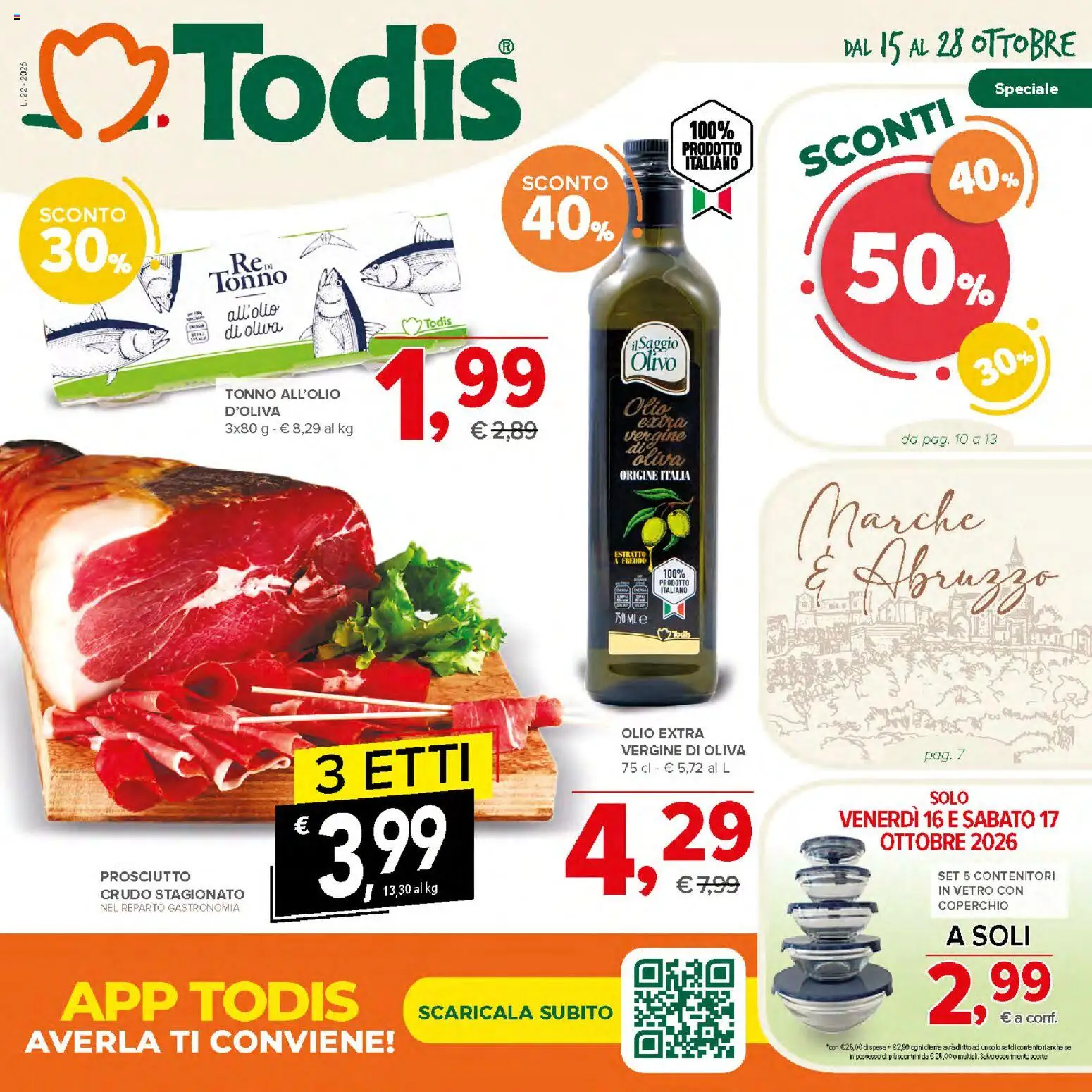 Todis volantino - pagina 1 - valido dal 15/10/2026